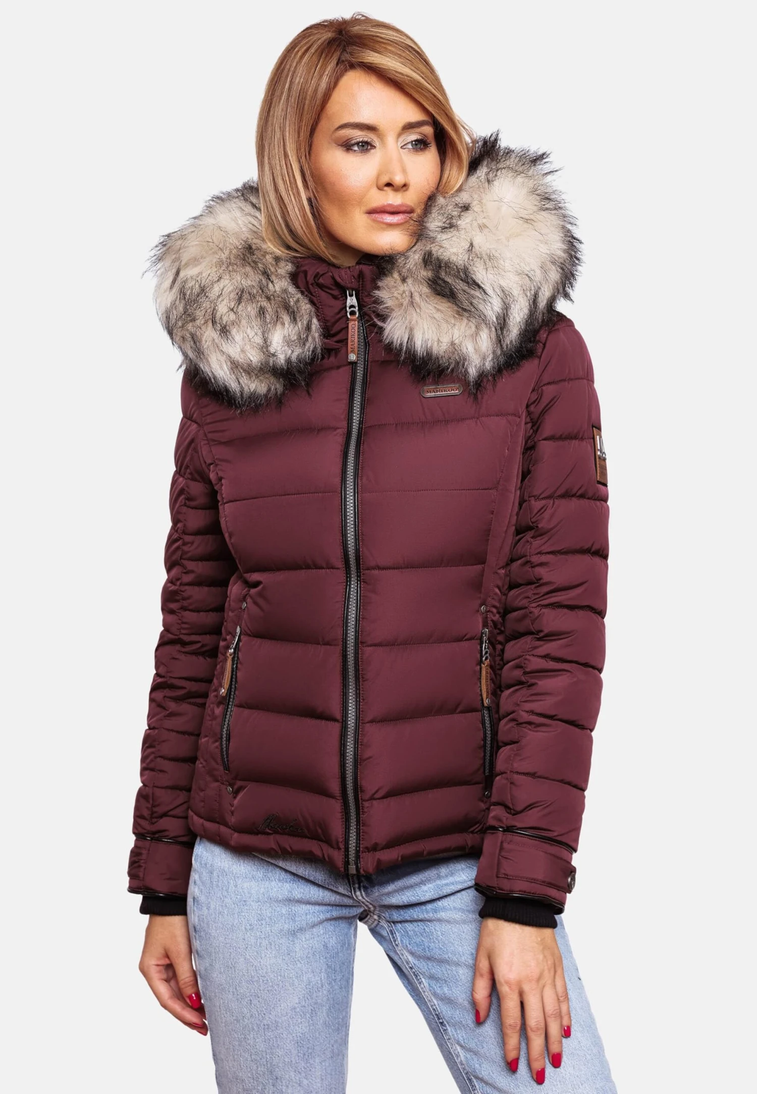 Marikoo Vestes Dhiver Veste D’hiver Lerikaa Femme Bordeaux 8 Marikoo Vestes Dhiver Veste D’hiver Lerikaa Femme Bordeaux – Image 6