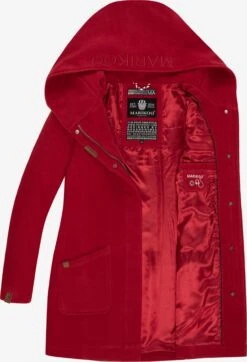 Marikoo Manteaux Dhiver Manteau D’hiver Maikoo Femme Rouge Rubis -Marikoo Boutique 043b3e96a819a6bb797140965d6ebece