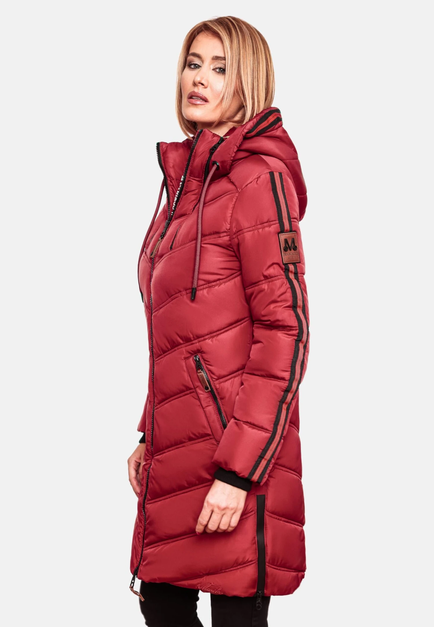 Marikoo Manteaux Dhiver Manteau D’hiver Armasa Femme Rouge / Rouge Sang 8 Marikoo Manteaux Dhiver Manteau D’hiver Armasa Femme Rouge / Rouge Sang – Image 6