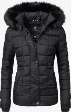 Marikoo Vestes Dhiver Veste D’hiver Unique Femme Noir