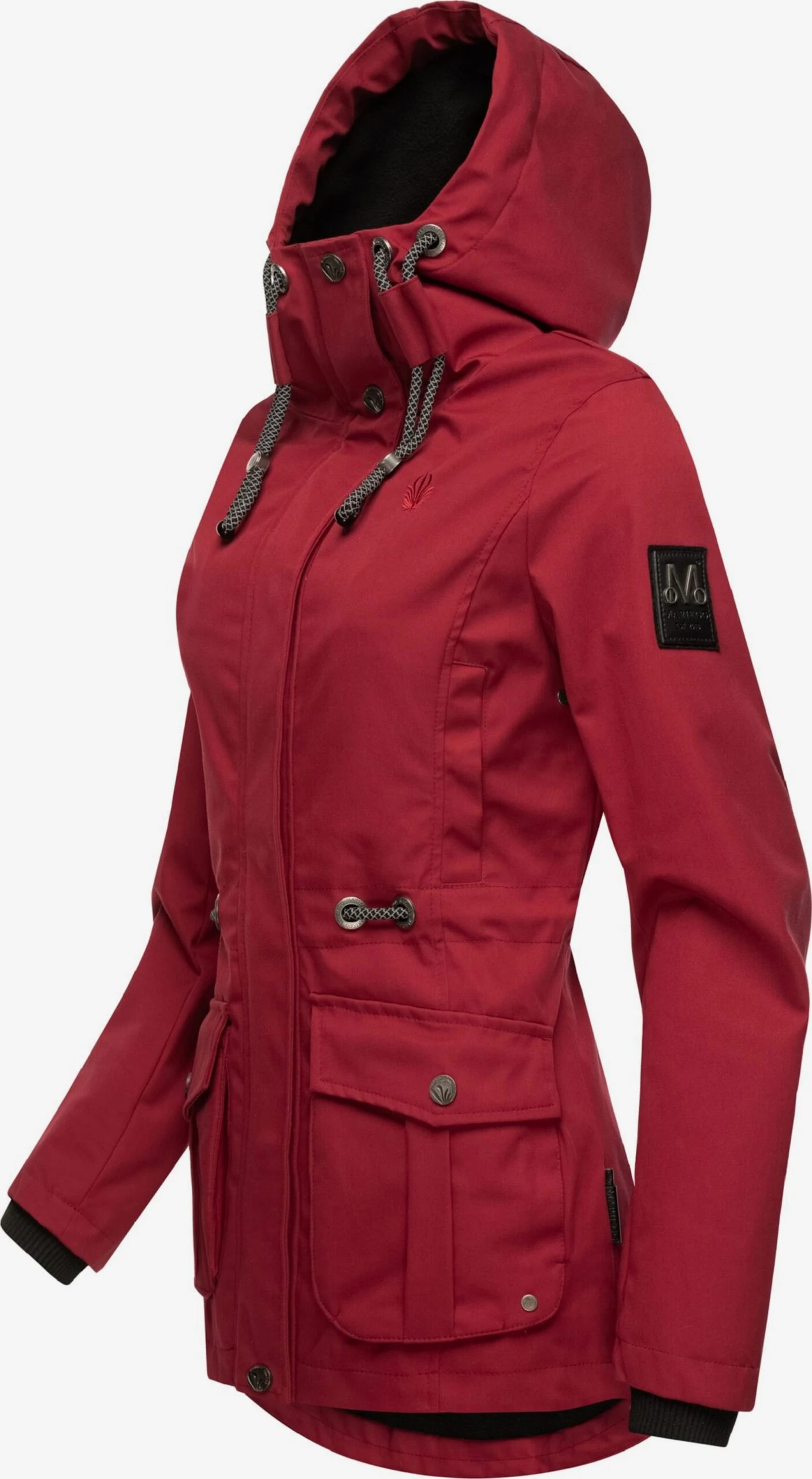 Marikoo Parkas Parka Mi-saison Babetaa Femme Rouge Sang 4 Marikoo Parkas Parka Mi-saison Babetaa Femme Rouge Sang – Image 2
