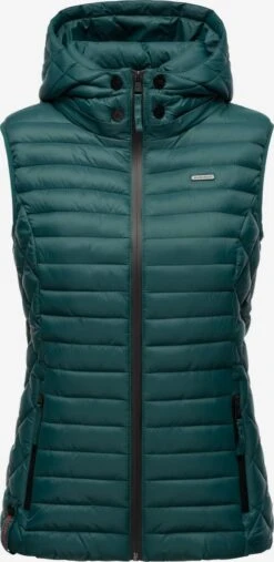 Marikoo Vestes Sans Manches Gilet Femme émeraude