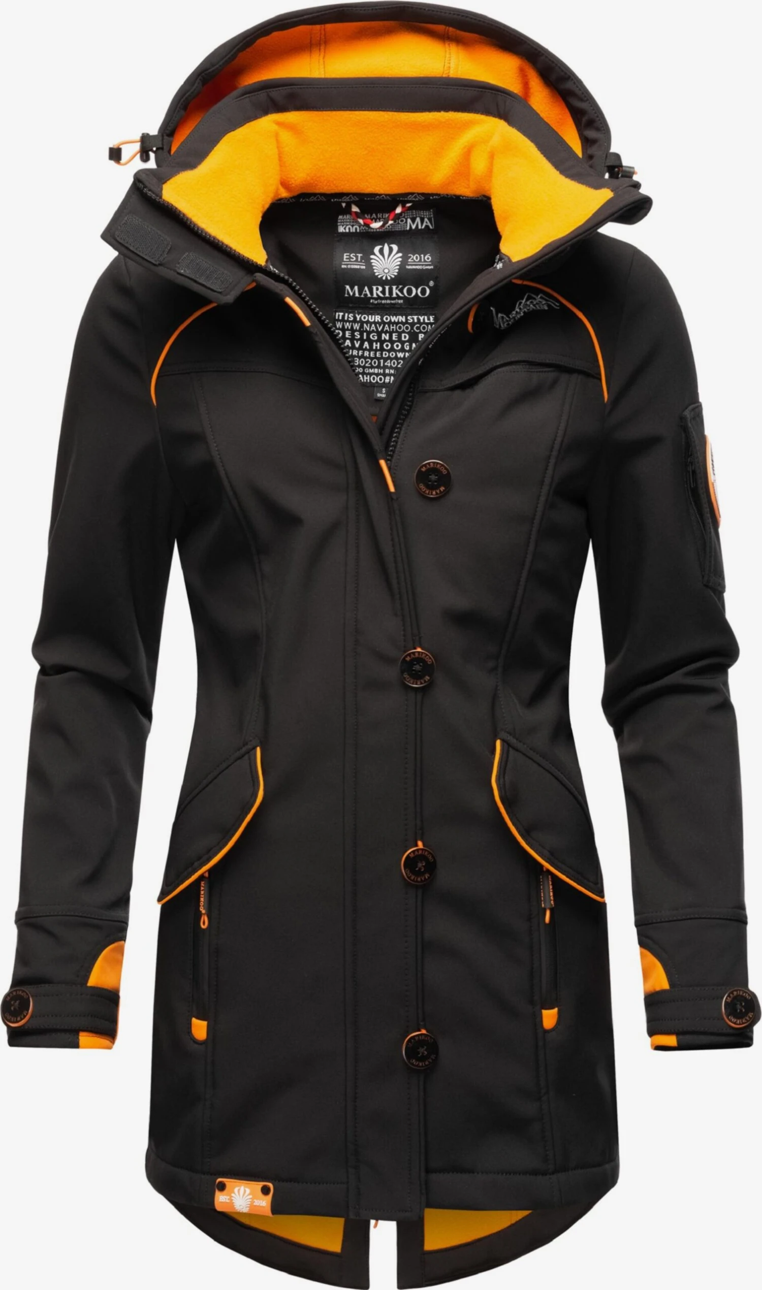 Marikoo Vestes Dextérieur Veste Fonctionnelle Soulinaa Femme Noir 4 Marikoo Vestes Dextérieur Veste Fonctionnelle Soulinaa Femme Noir – Image 2