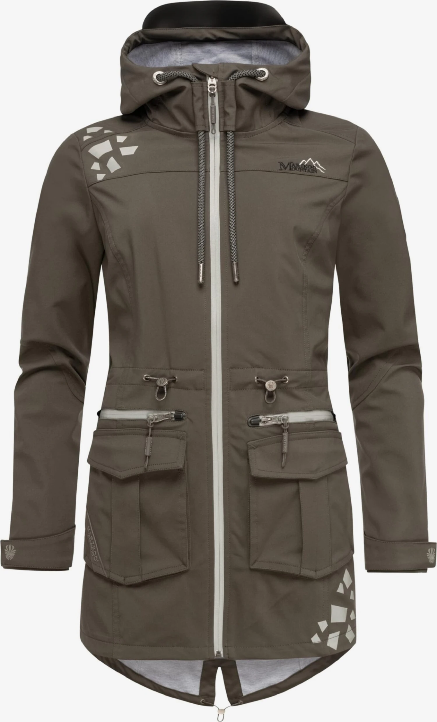 Marikoo Vestes Dextérieur Veste Fonctionnelle Ulissaa Femme Gris / Taupe 6 Marikoo Vestes Dextérieur Veste Fonctionnelle Ulissaa Femme Gris / Taupe – Image 4