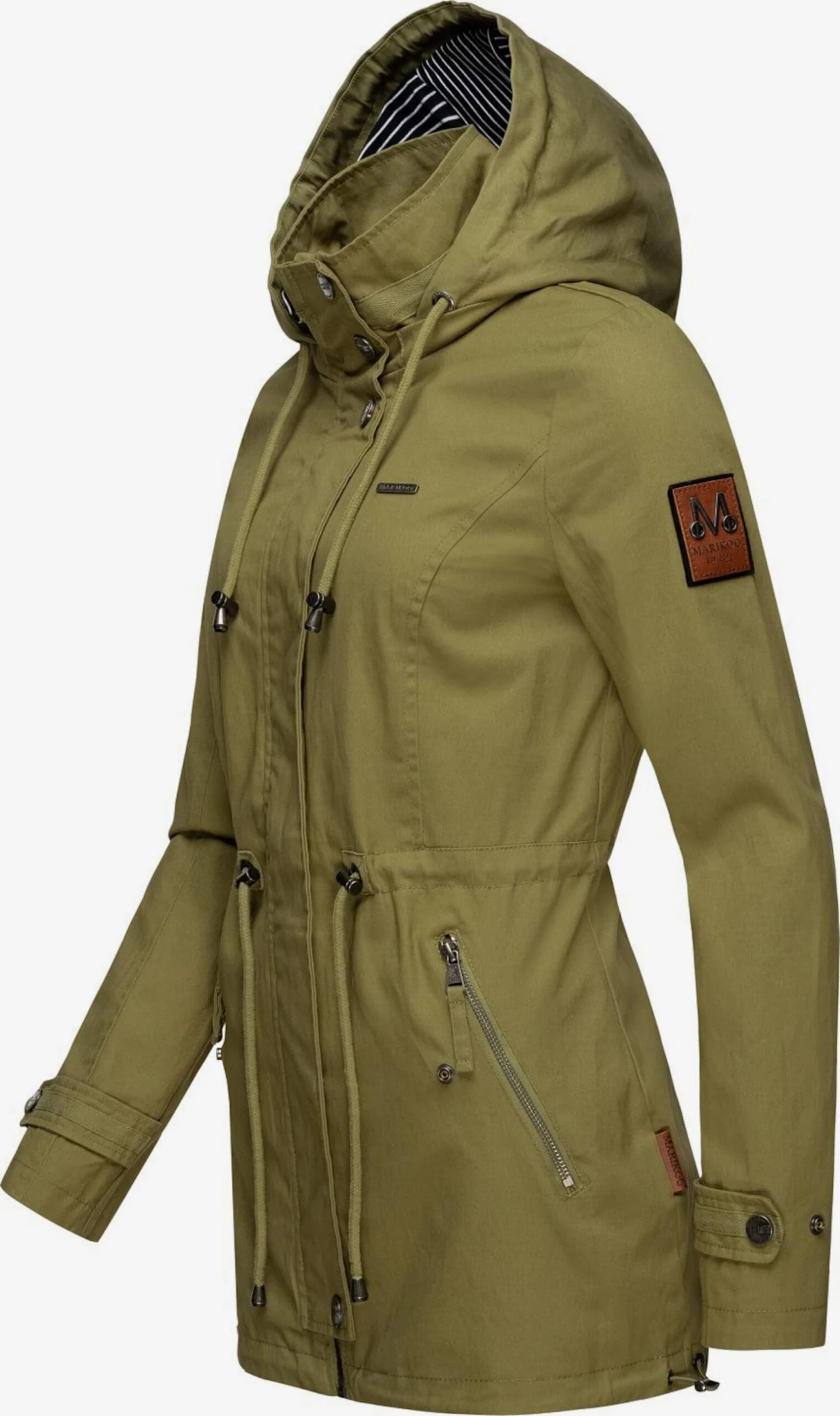 Marikoo Parkas Parka Mi-saison Nyokoo Femme Olive 4 Marikoo Parkas Parka Mi-saison Nyokoo Femme Olive – Image 2