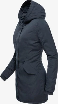 Marikoo Parkas Parka D’hiver Karmaa Femme Bleu Marine -Marikoo Boutique 097a603494524b4c7820e80bebaaff6f