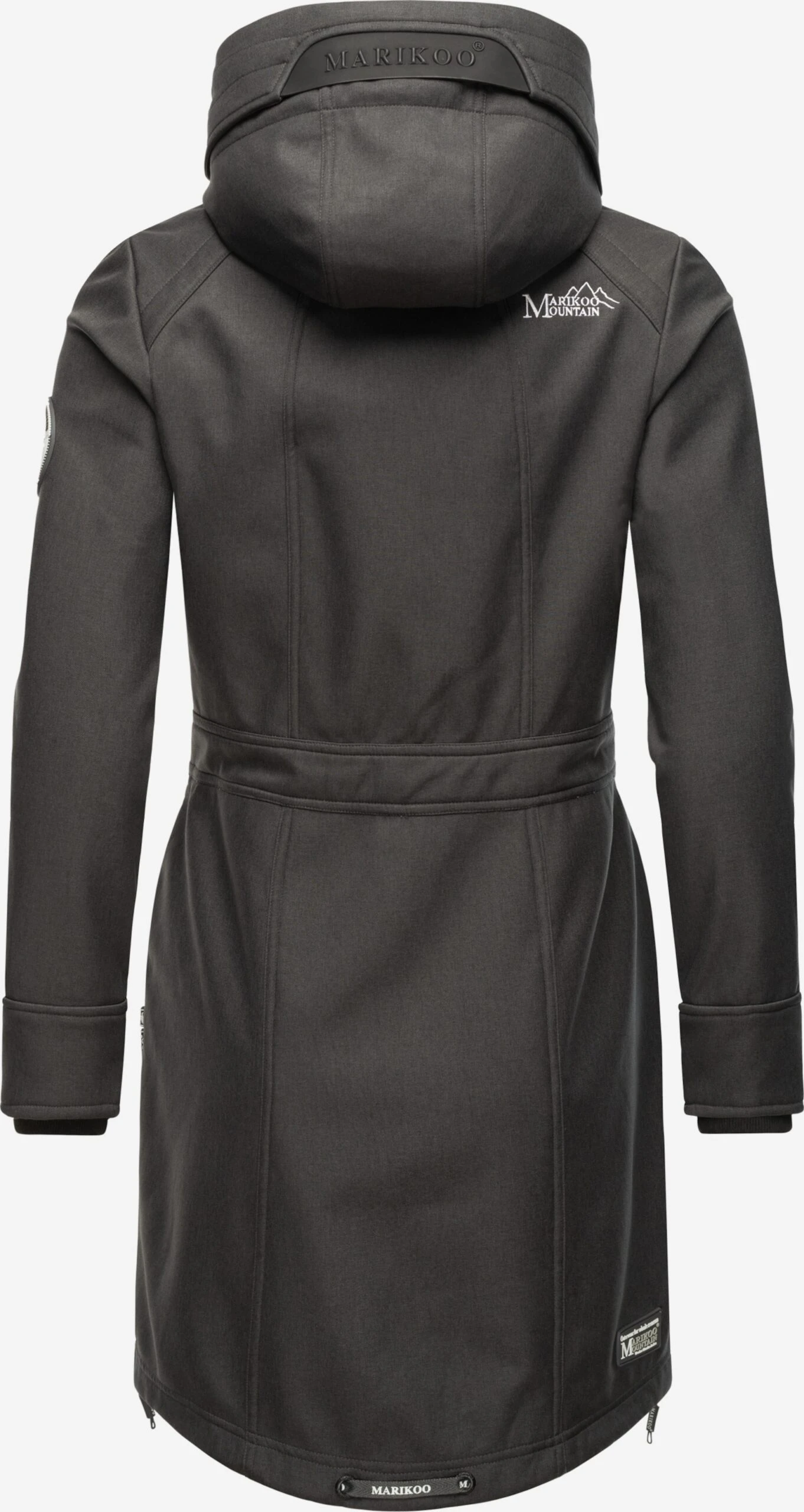 Marikoo Parkas Parka Mi-saison Femme Taupe 6 Marikoo Parkas Parka Mi-saison Femme Taupe – Image 4