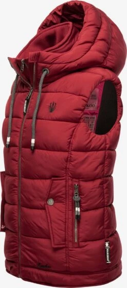 Marikoo Vestes Sans Manches Gilet Taisaa Femme Rouge -Marikoo Boutique 0bc4951cdd9bd8e6dca279dbca456658