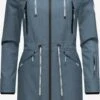 Marikoo Parkas Parka Mi-saison Femme Bleu -Marikoo Boutique 0e00a722b677bf7dee4bdab42d7463ce