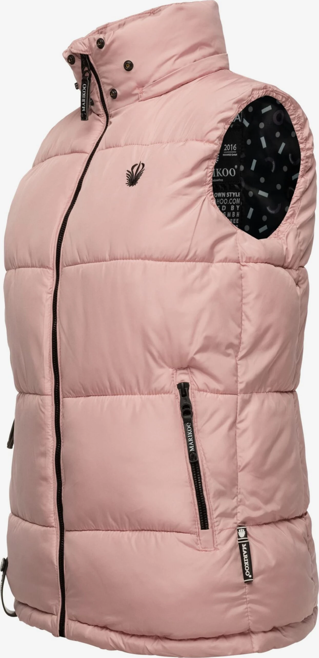 Marikoo Vestes Sans Manches Gilet Eisflöckchen Femme Rose 4 Marikoo Vestes Sans Manches Gilet Eisflöckchen Femme Rose – Image 2