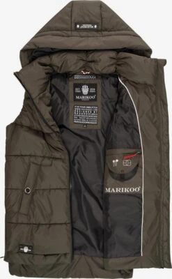 Marikoo Vestes Sans Manches Gilet Zarinaa Femme Anthracite -Marikoo Boutique 0f3f902d3f8757eac9c2ab21f97d63b7