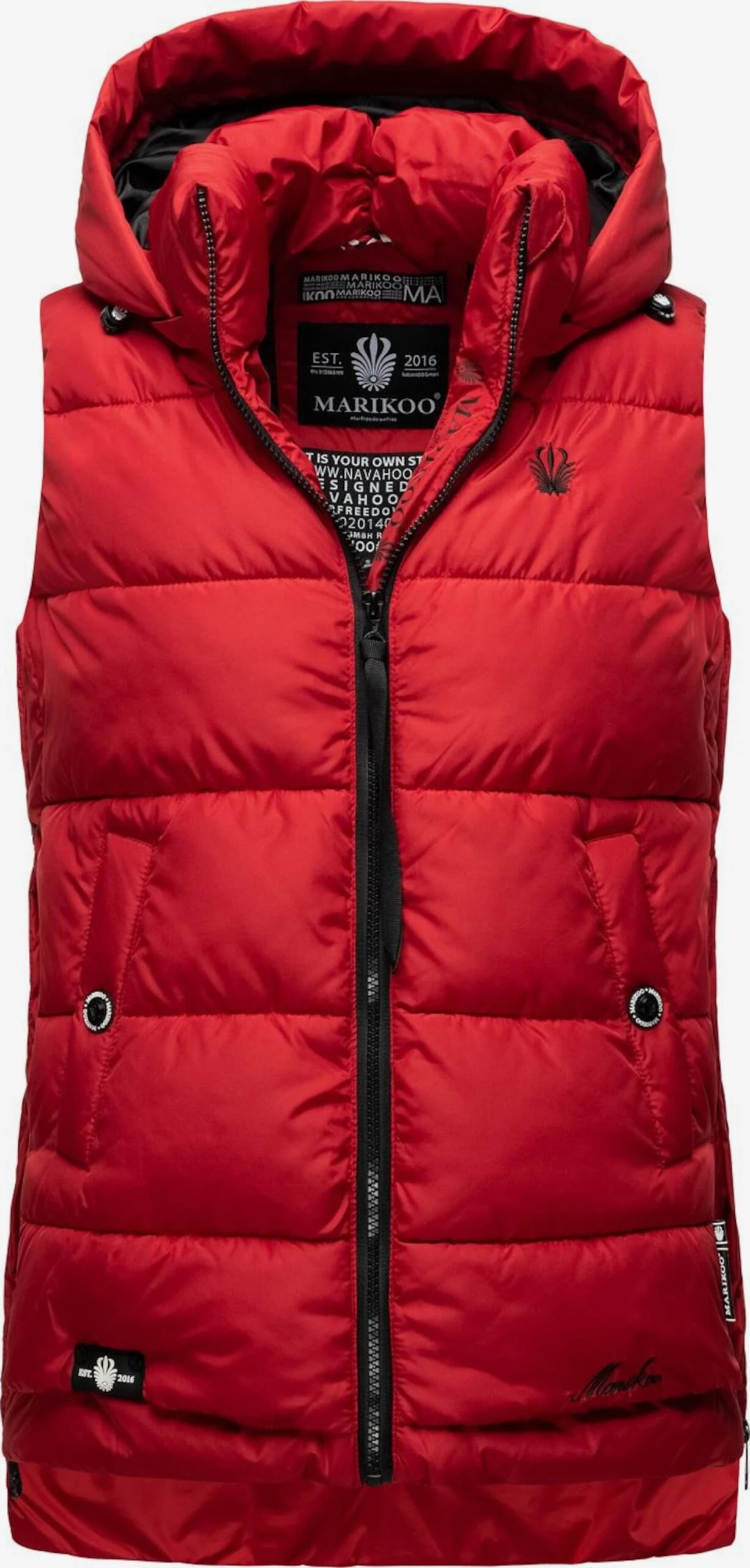 Marikoo Vestes Sans Manches Gilet Zarinaa Femme Rouge 3 Marikoo Vestes Sans Manches Gilet Zarinaa Femme Rouge