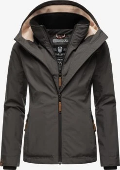 Marikoo Vestes Dextérieur Veste Fonctionnelle Erdbeere Femme Anthracite