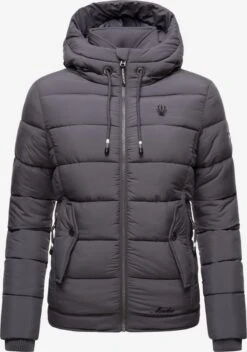 Marikoo Vestes Dhiver Veste D’hiver Taisaa Femme Gris Foncé -Marikoo Boutique 135c24285ff289205ade541eae4bc055