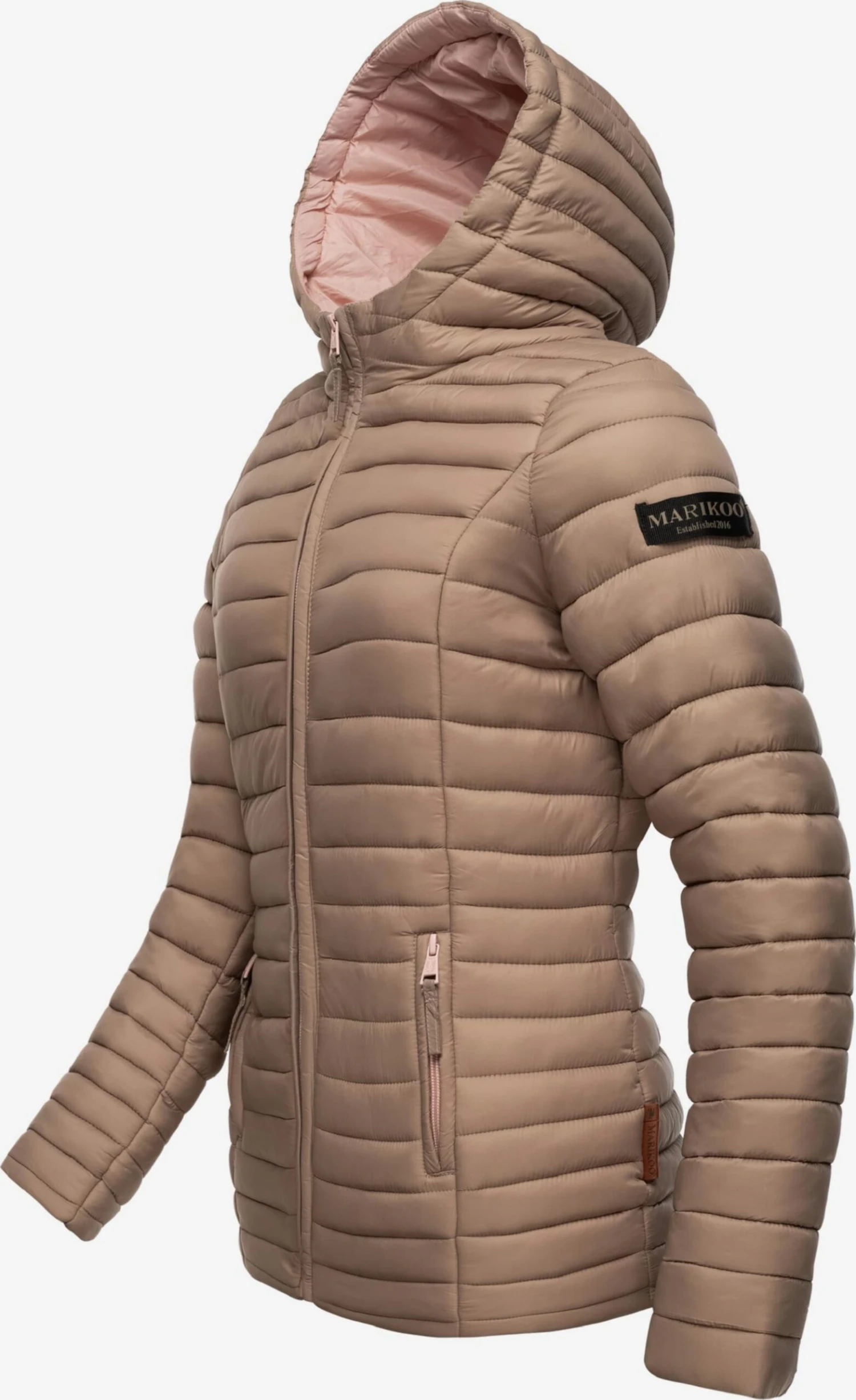 Marikoo Vestes De Mi-saison Veste Mi-saison Asraa Femme Marron 4 Marikoo Vestes De Mi-saison Veste Mi-saison Asraa Femme Marron – Image 2