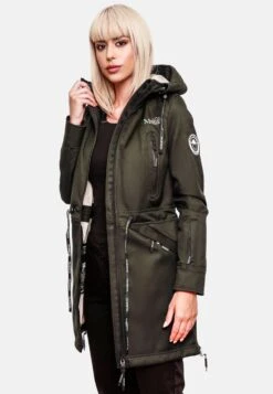 Marikoo Parkas Parka Mi-saison Femme Olive -Marikoo Boutique 14fbfec6eac4bd12cfe9868986e5c480