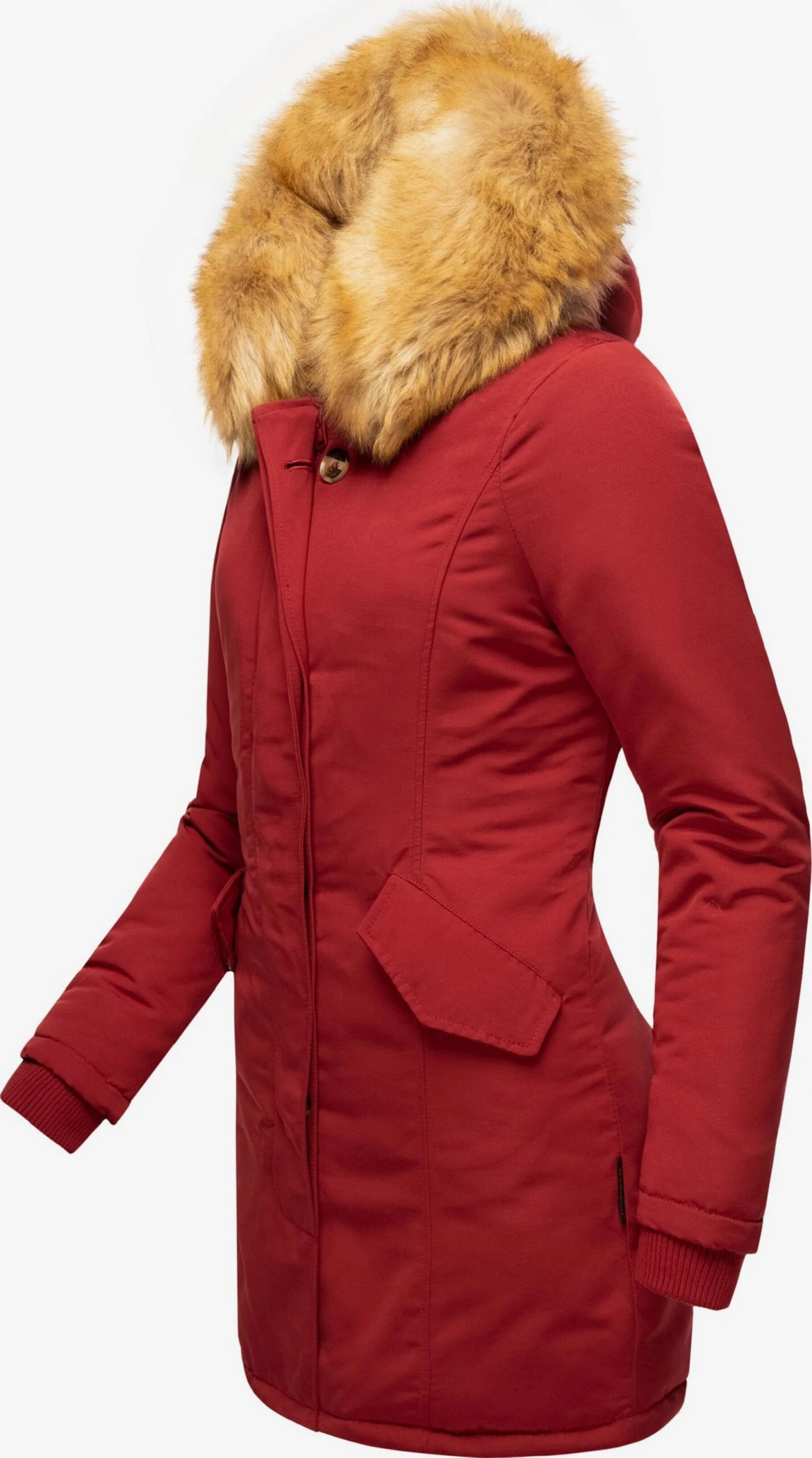 Marikoo Parkas Parka D’hiver Karmaa Femme Rouge / Rouge Sang 4 Marikoo Parkas Parka D’hiver Karmaa Femme Rouge / Rouge Sang – Image 2