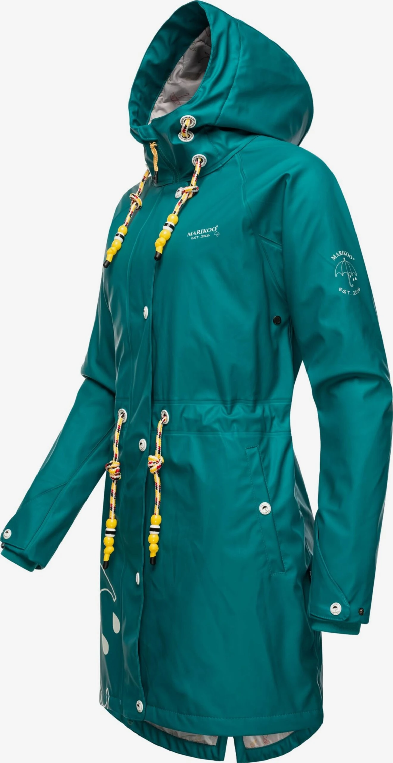 Marikoo Manteaux De Pluie Manteau Fonctionnel Femme Vert Foncé 4 Marikoo Manteaux De Pluie Manteau Fonctionnel Femme Vert Foncé – Image 2