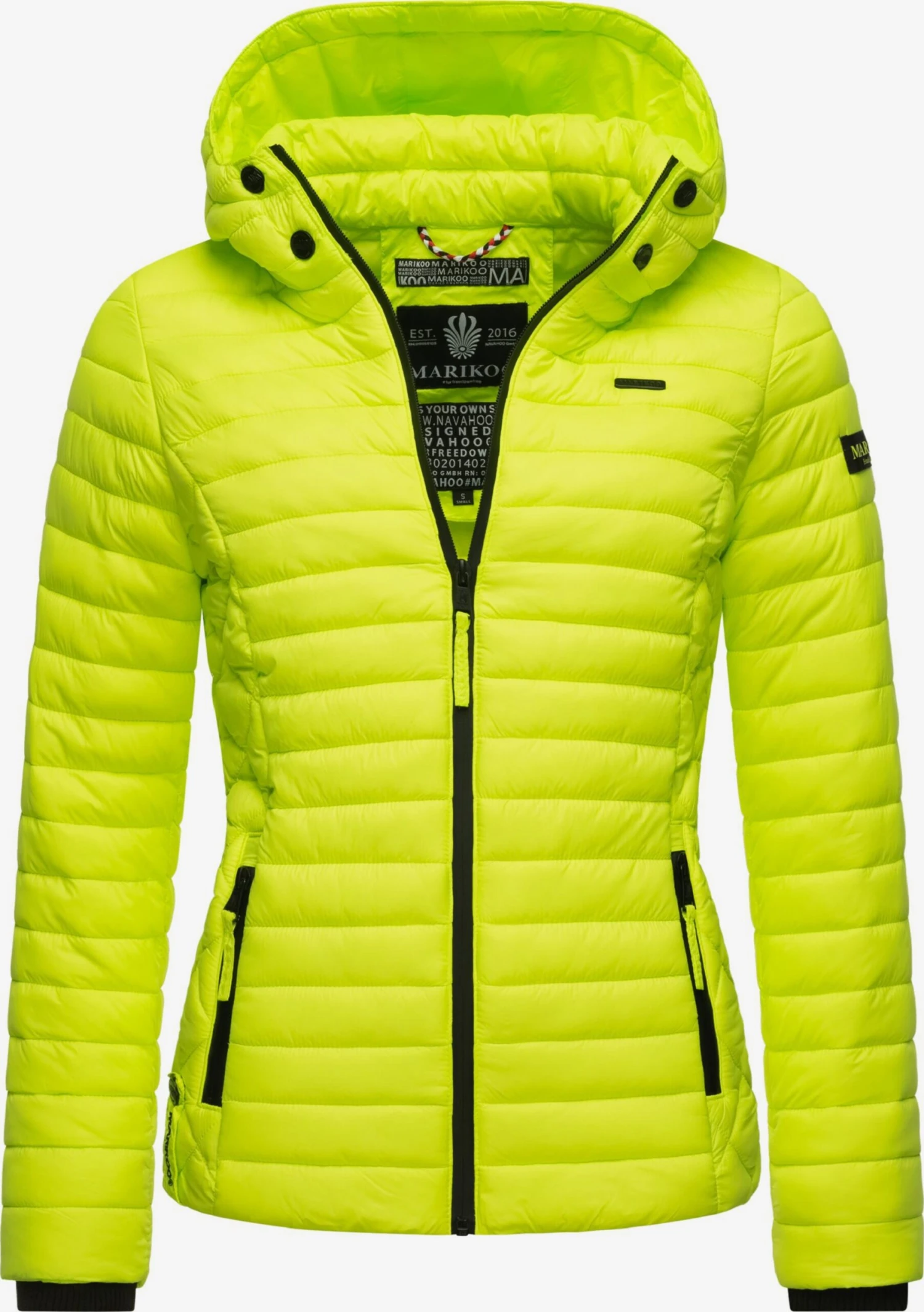 Marikoo Vestes De Mi-saison Veste Mi-saison Samtpfote Femme Vert Fluo 3 Marikoo Vestes De Mi-saison Veste Mi-saison Samtpfote Femme Vert Fluo