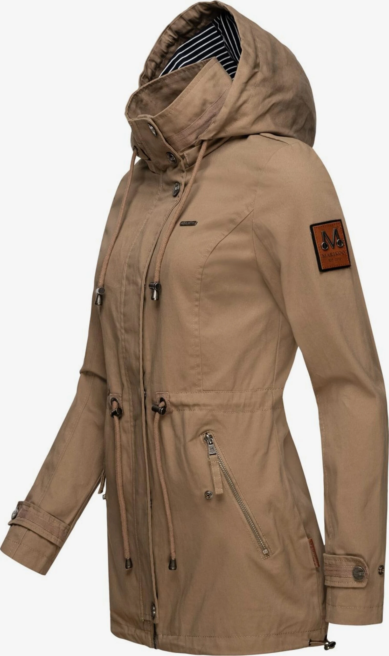 Marikoo Parkas Parka Mi-saison Nyokoo Femme Noisette 4 Marikoo Parkas Parka Mi-saison Nyokoo Femme Noisette – Image 2