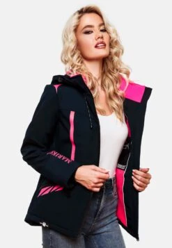 Marikoo Vestes Dhiver Veste D’hiver Femme Bleu Marine -Marikoo Boutique 1b9b8beb108a9f43e762c6015445db0d