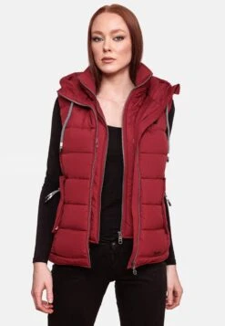 Marikoo Vestes Sans Manches Gilet Taisaa Femme Rouge -Marikoo Boutique 1ccff9b52dfdf9e087ef67137d28be29