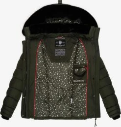 Marikoo Vestes Dhiver Veste D’hiver Qesraa Femme Kaki -Marikoo Boutique 1cf39076b96385355bc176b874869aed