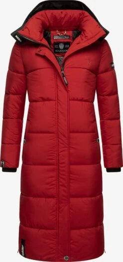 Marikoo Manteaux Dhiver Manteau D’hiver Femme Rouge Rubis -Marikoo Boutique 1d0c3fa3f6f6fbafc362768fa869f5d2