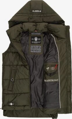 Marikoo Vestes Sans Manches Gilet Zarinaa Femme Vert Foncé -Marikoo Boutique 1e3ede9dcc52404bfc424f7551d3d03a