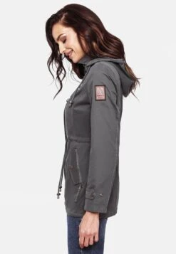 Marikoo Parkas Parka Mi-saison Nyokoo Femme Anthracite -Marikoo Boutique 202b185b2bc2fa139077297f8189b3b6