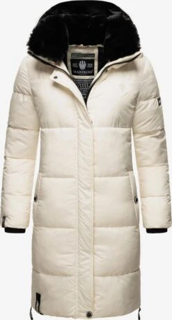 Marikoo Manteaux Dhiver Manteau D’hiver Femme Blanc