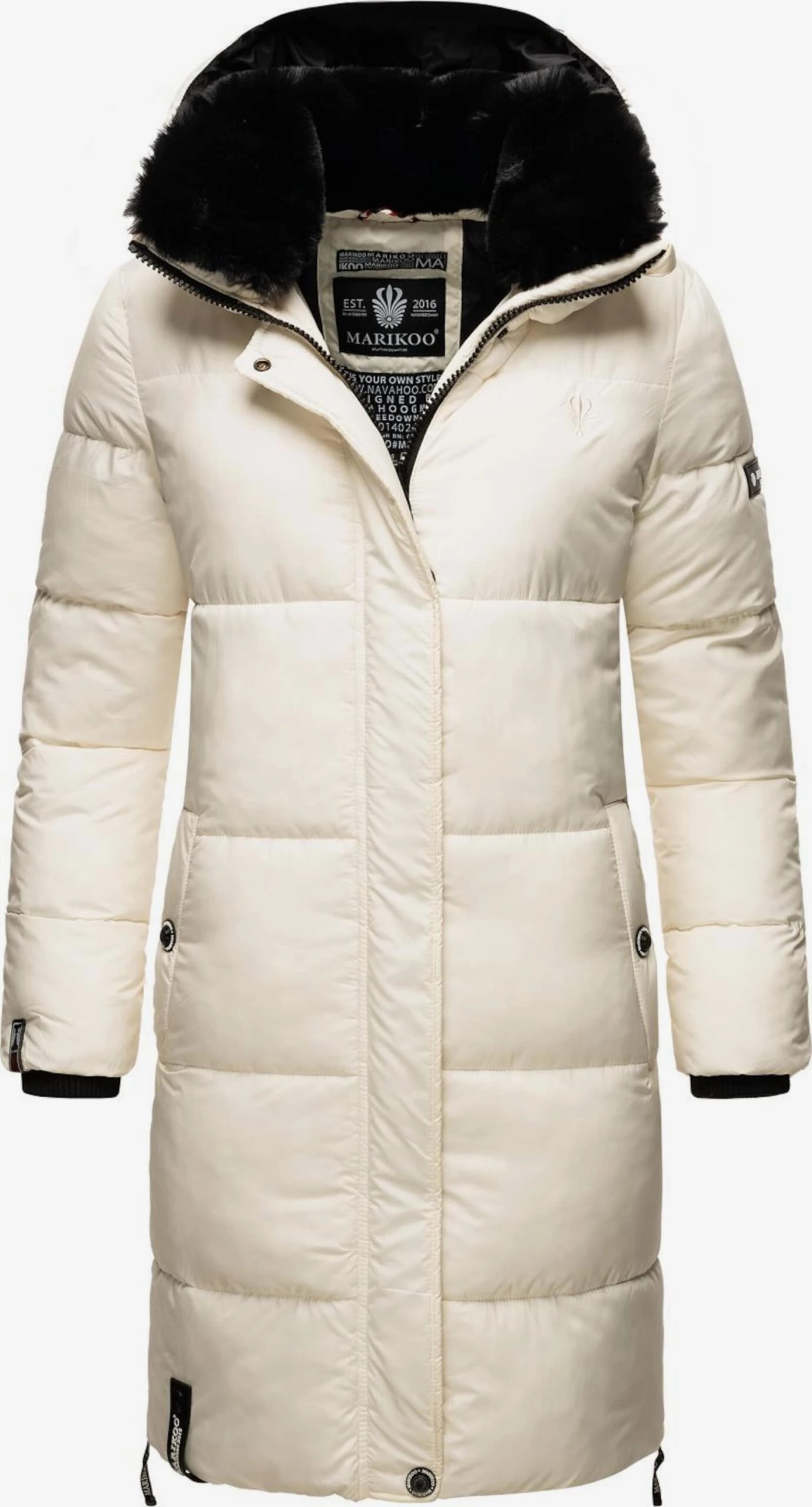 Marikoo Manteaux Dhiver Manteau D’hiver Femme Blanc 3 Marikoo Manteaux Dhiver Manteau D’hiver Femme Blanc
