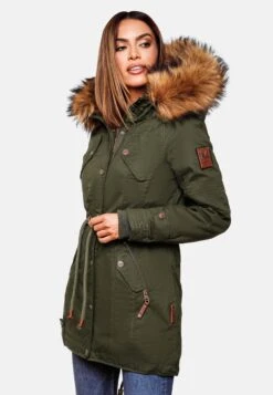 Marikoo Parkas Parka D’hiver Femme Kaki -Marikoo Boutique 24ef226f96a4cbd479037011ddf9ec69