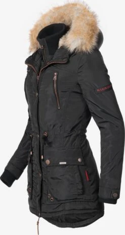 Marikoo Parkas Parka D’hiver Grinsekatze Femme Noir -Marikoo Boutique 29fa1c1a3a48cf131704e4b3cec896e7