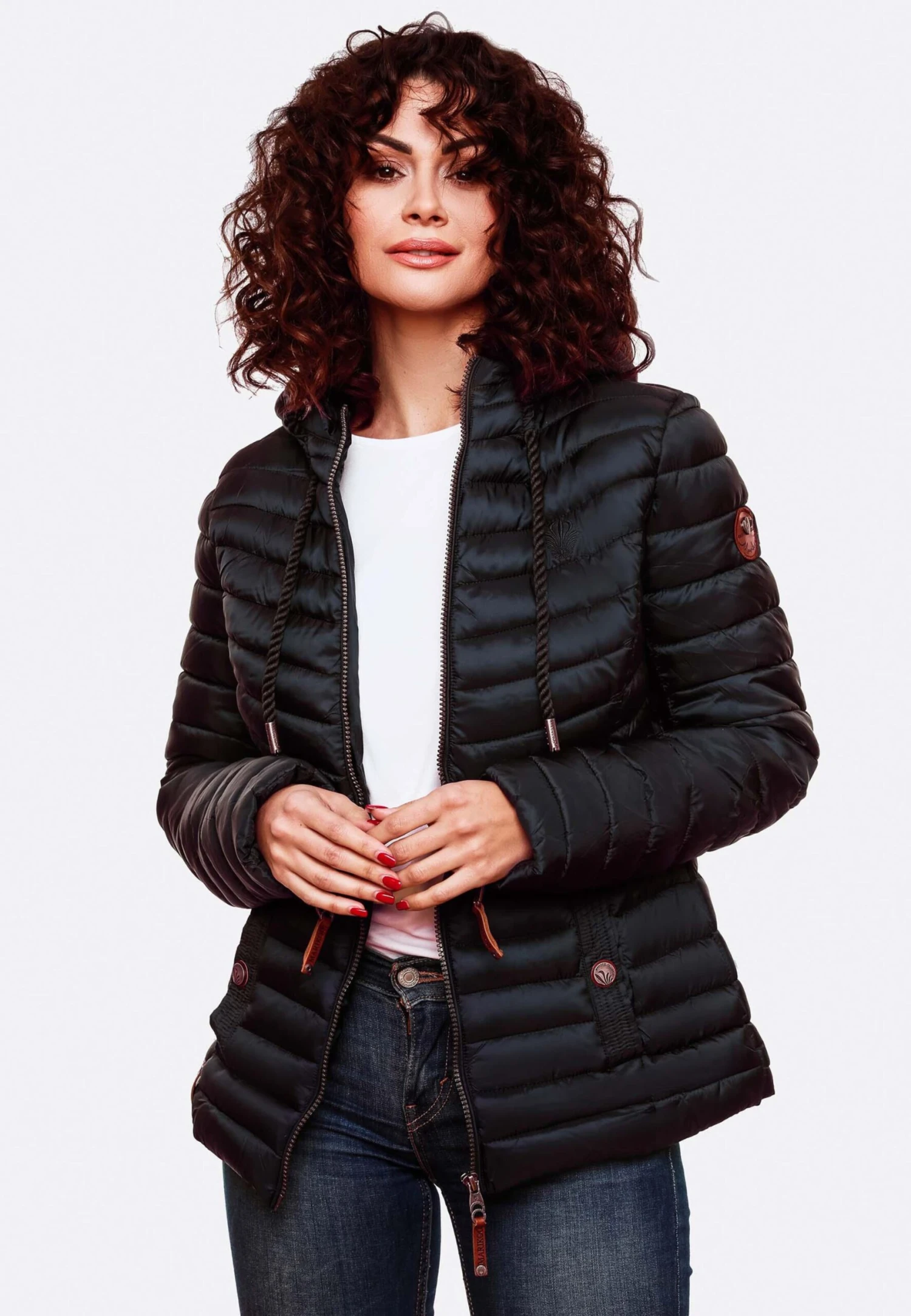 Marikoo Vestes De Mi-saison Veste Mi-saison Aniyaa Femme Bleu Marine 11 Marikoo Vestes De Mi-saison Veste Mi-saison Aniyaa Femme Bleu Marine – Image 9