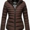 Marikoo Vestes Matelassées Veste D’hiver Amber Femme Brun Foncé -Marikoo Boutique 2b25ead7534b2714a23ae33e081521f6