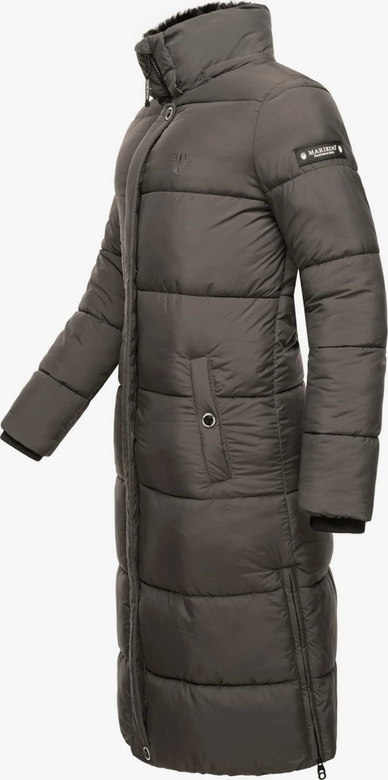 Marikoo Manteaux Dhiver Manteau D’hiver Femme Anthracite 7 Marikoo Manteaux Dhiver Manteau D’hiver Femme Anthracite – Image 5