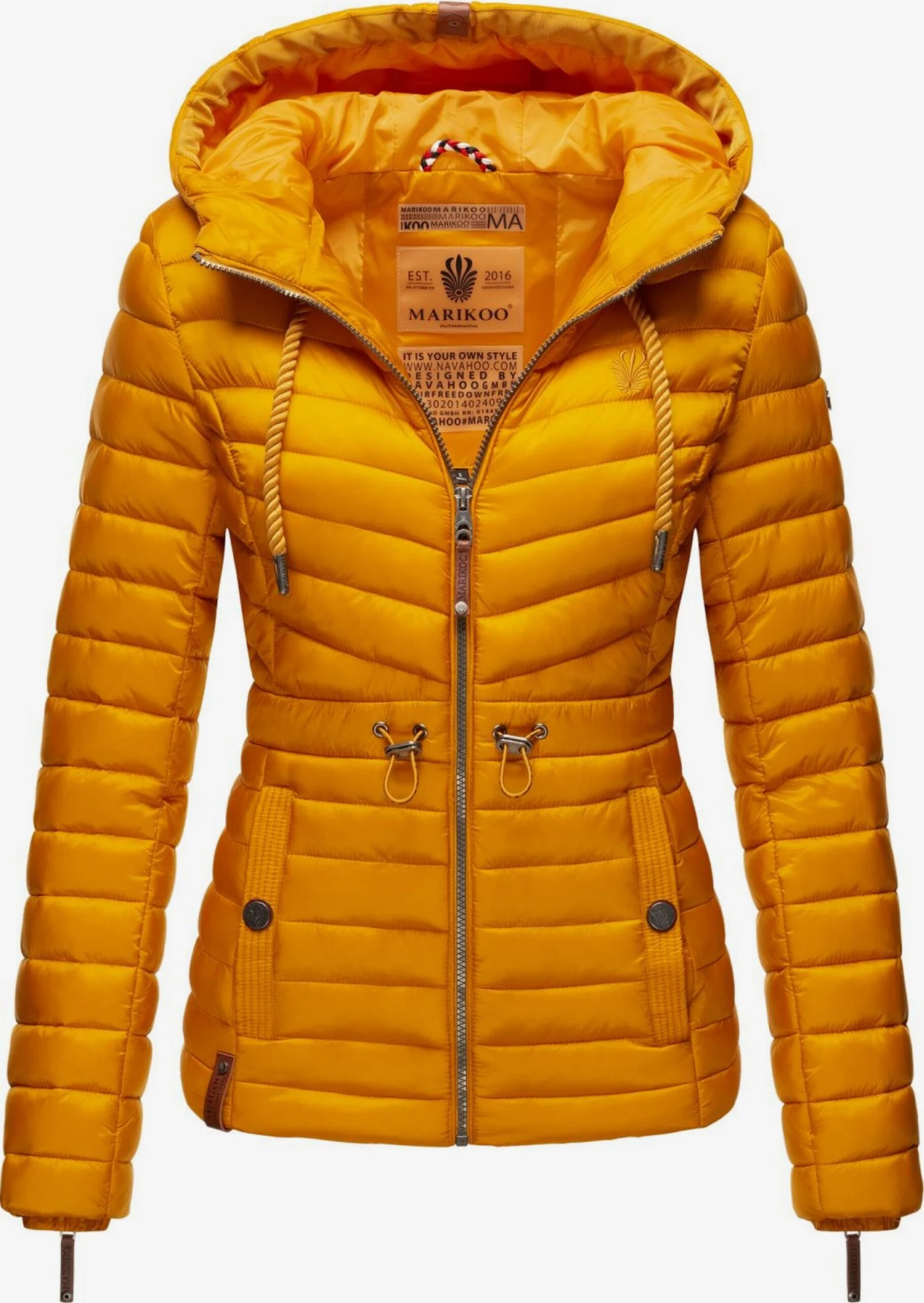 Marikoo Vestes De Mi-saison Veste Mi-saison Aniyaa Femme Jaune Dor 5 Marikoo Vestes De Mi-saison Veste Mi-saison Aniyaa Femme Jaune Dor – Image 3