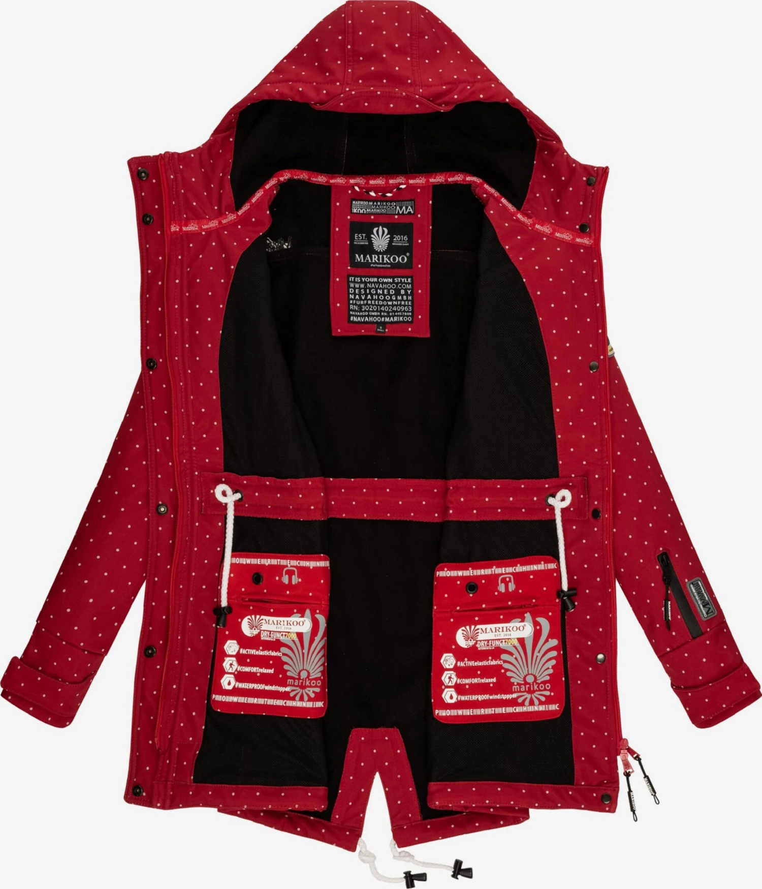 Marikoo Manteaux De Pluie Manteau Fonctionnel Zimtzicke Femme Rouge Rubis 6 Marikoo Manteaux De Pluie Manteau Fonctionnel Zimtzicke Femme Rouge Rubis – Image 4