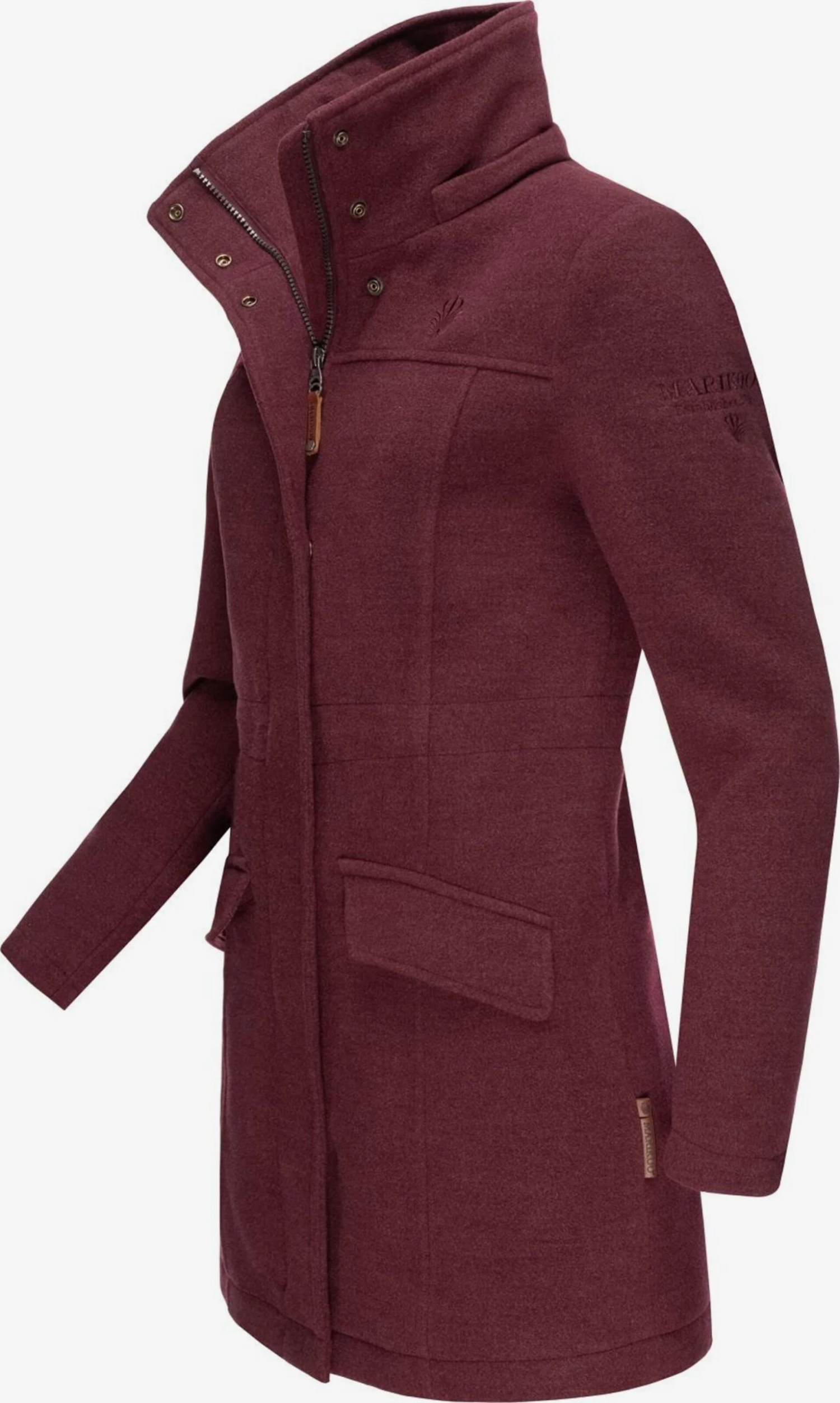 Marikoo Manteaux Dhiver Manteau D’hiver Femme Bordeaux 6 Marikoo Manteaux Dhiver Manteau D’hiver Femme Bordeaux – Image 4