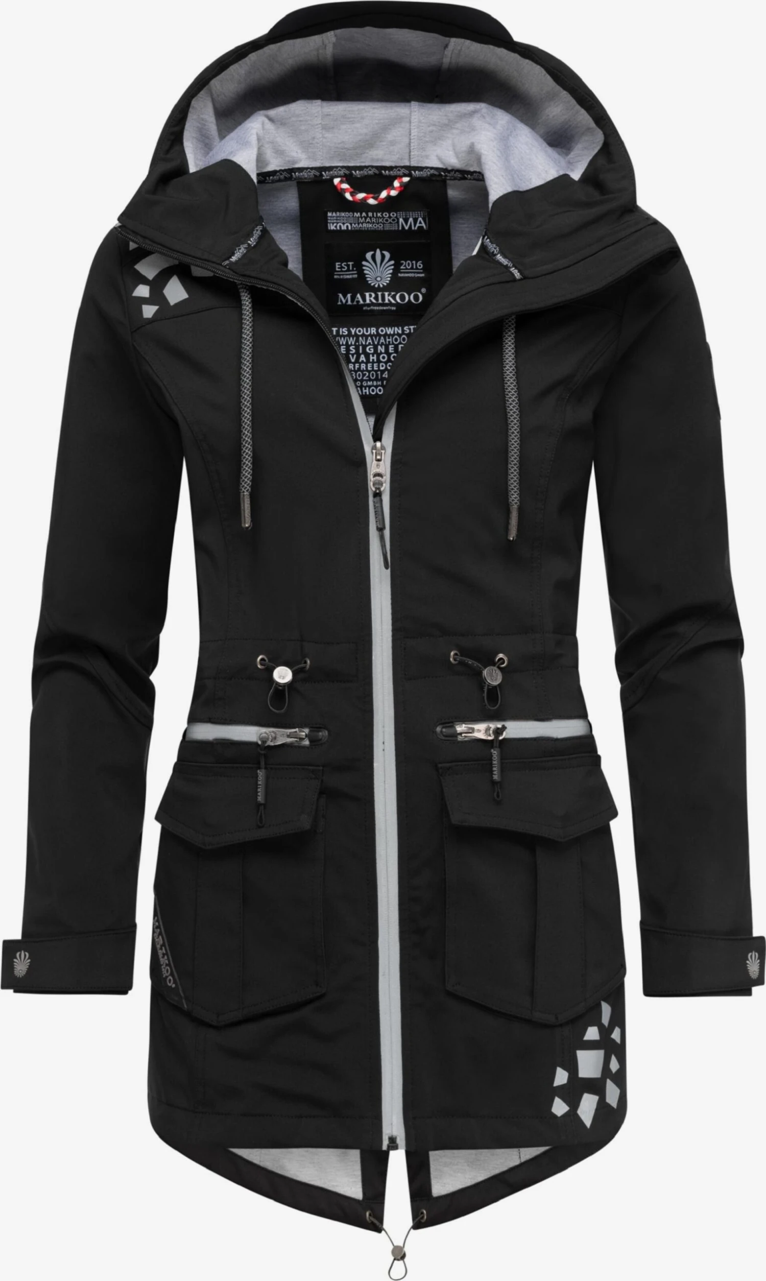 Marikoo Vestes Dextérieur Veste Fonctionnelle Ulissaa Femme Noir 4 Marikoo Vestes Dextérieur Veste Fonctionnelle Ulissaa Femme Noir – Image 2