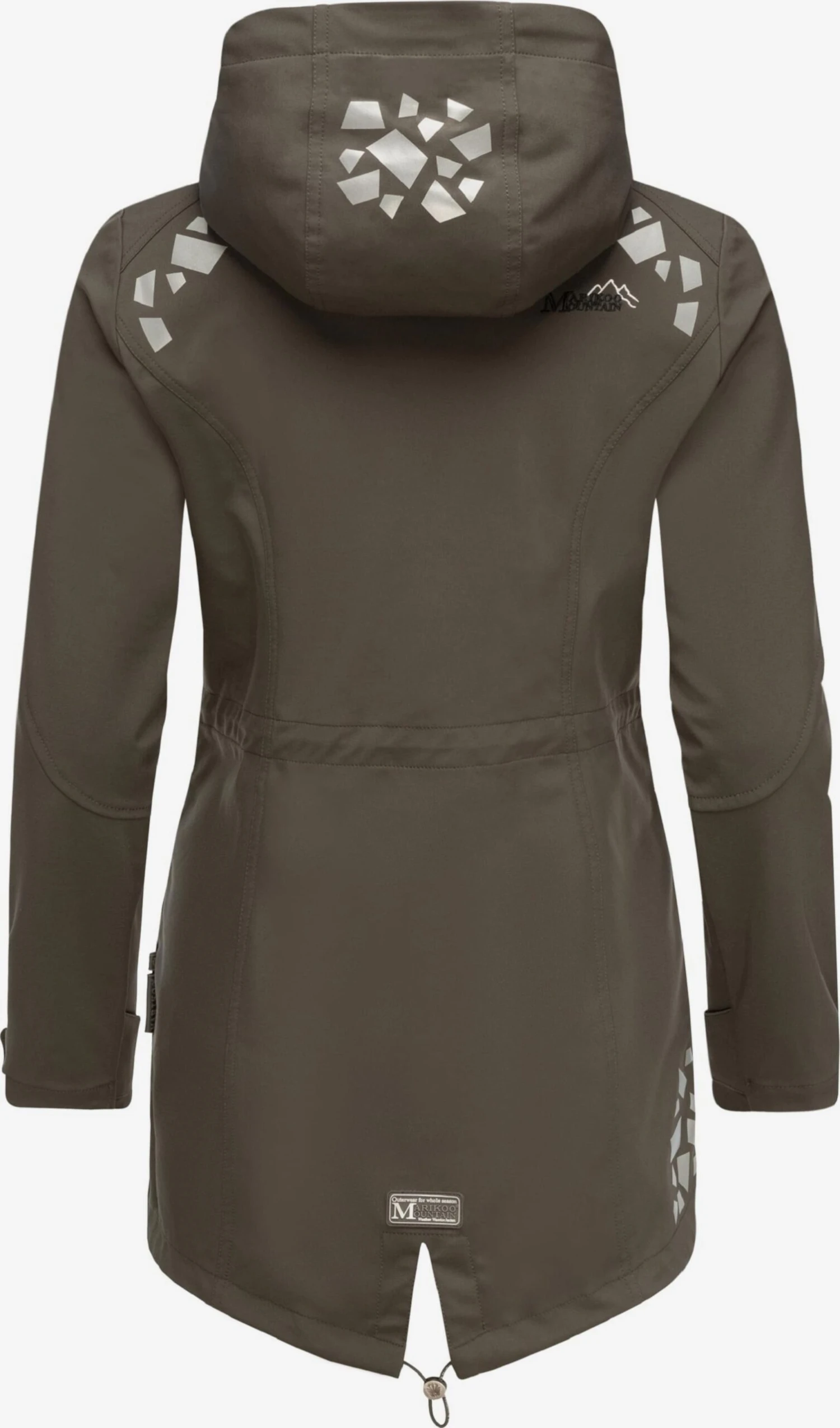 Marikoo Vestes Dextérieur Veste Fonctionnelle Ulissaa Femme Gris / Taupe 5 Marikoo Vestes Dextérieur Veste Fonctionnelle Ulissaa Femme Gris / Taupe – Image 3