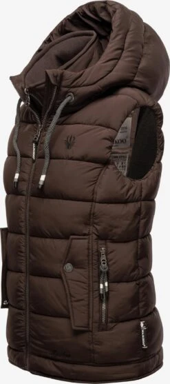 Marikoo Vestes Sans Manches Gilet Taisaa Femme Brun Foncé -Marikoo Boutique 3308b073a7de09ff72c3fe96bffe2599