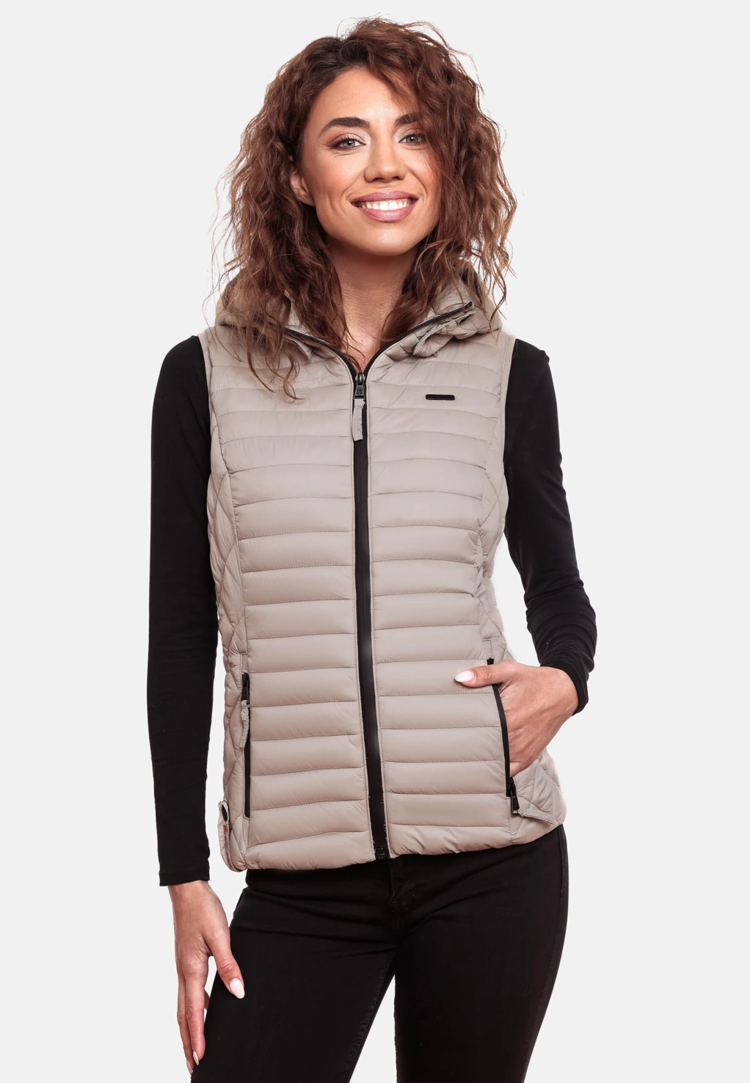 Marikoo Vestes Sans Manches Gilet Hasenpfote Femme Gris Clair 7 Marikoo Vestes Sans Manches Gilet Hasenpfote Femme Gris Clair – Image 5