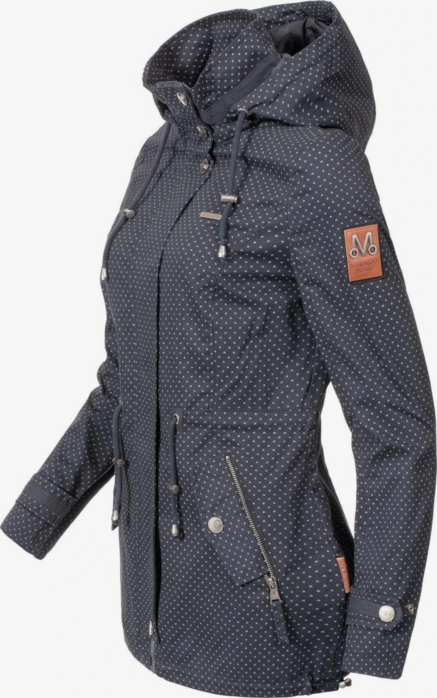 Marikoo Parkas Parka Mi-saison Nyokoo Femme Bleu Nuit 4 Marikoo Parkas Parka Mi-saison Nyokoo Femme Bleu Nuit – Image 2