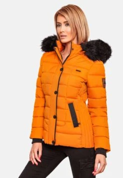 Marikoo Vestes Dhiver Veste D’hiver Unique Femme Orange -Marikoo Boutique 35e5ee967d7dc198bcaa47d859bce4d3