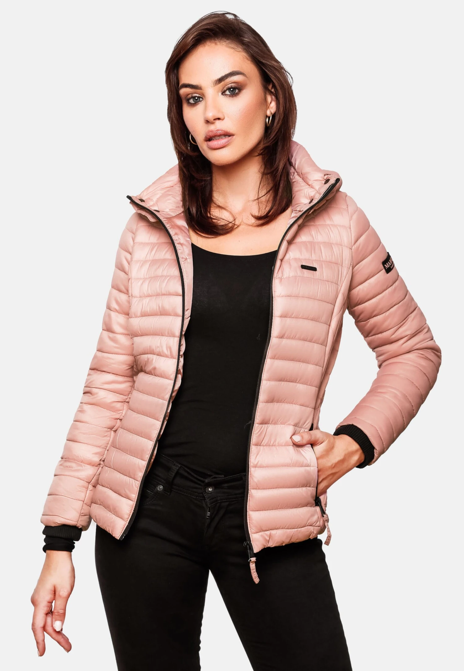 Marikoo Vestes De Mi-saison Veste Mi-saison Femme Rose 10 Marikoo Vestes De Mi-saison Veste Mi-saison Femme Rose – Image 8