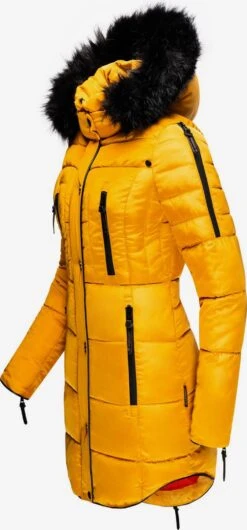 Marikoo Manteaux Dhiver Manteau D’hiver Moonshine Femme Jaune Dor -Marikoo Boutique 36db75664af7e1b72068b526c85204d6