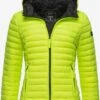 Marikoo Vestes De Mi-saison Veste Mi-saison Asraa Femme Vert Fluo -Marikoo Boutique 374def515d5fac3d54401c68d48dc0f4