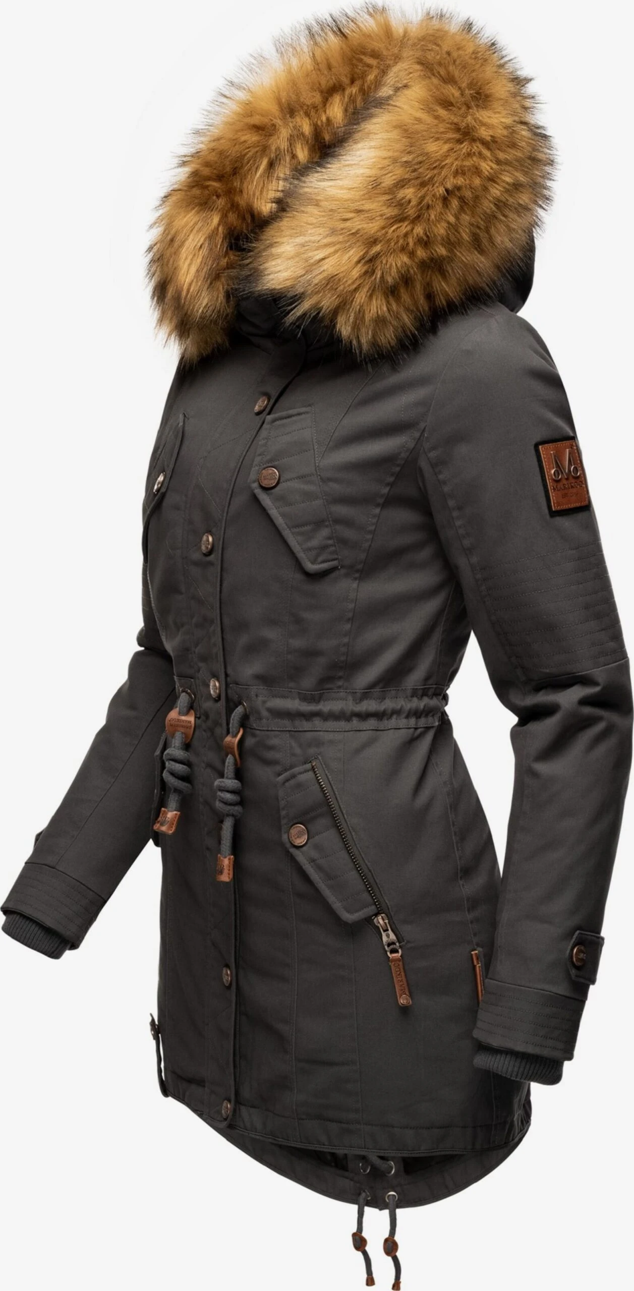 Marikoo Parkas Parka D’hiver La Viva Prc Femme Anthracite 4 Marikoo Parkas Parka D’hiver La Viva Prc Femme Anthracite – Image 2